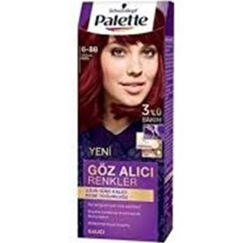 PALETTE SAÇ BOYASI 6-88 YOĞUN KIZIL