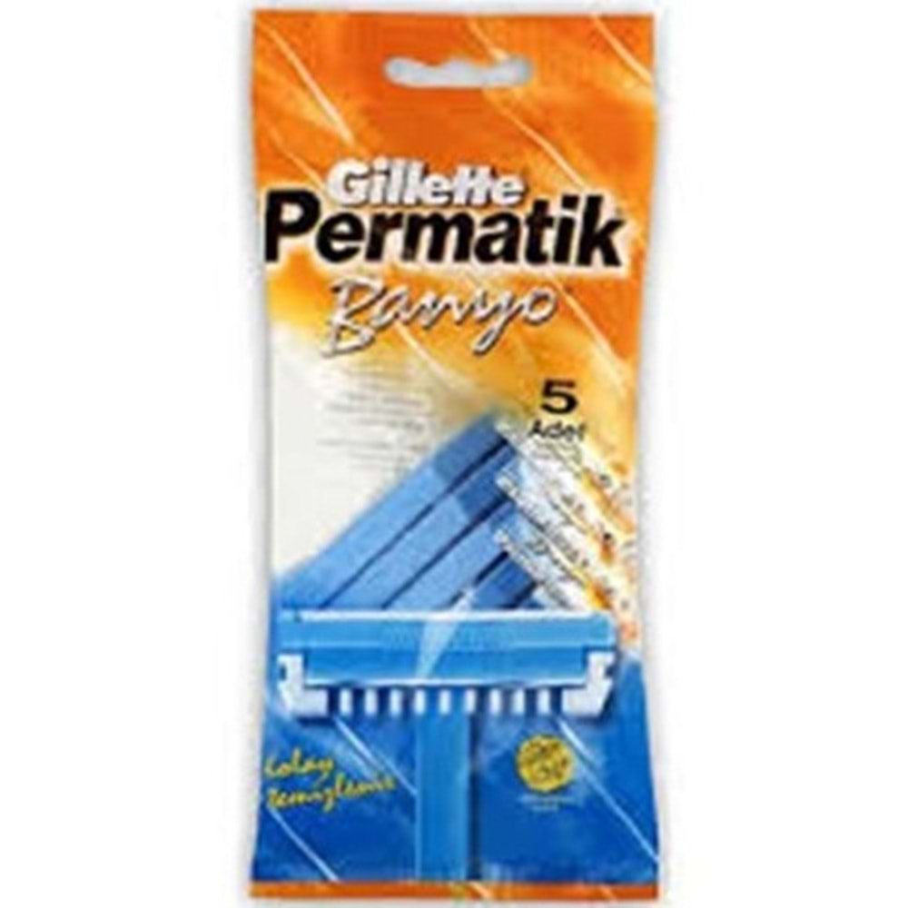 GİLLETTE PERMATIK BANYO TRAS BICAGI 5 LI