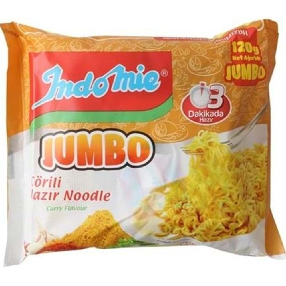 INDOMIE HAZIR NOODLE JUMBO BOY 120 GR GR KORILI