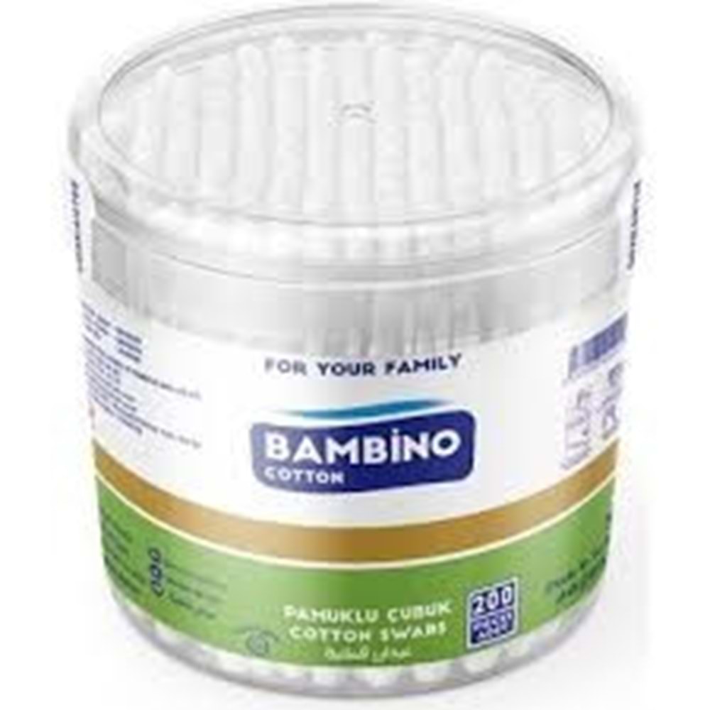 BAMBİNO COTTON KULAK ÇUBUĞU 200 ADET