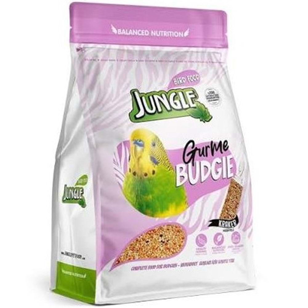 JUNGLE BUDGİE GURME MUHABBET KUŞU YEMİ 400 GR KREKER HEDİYELİ