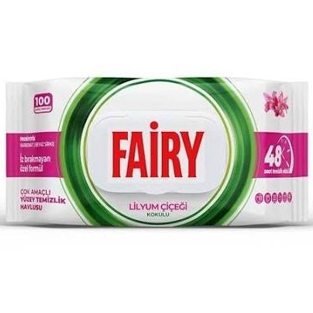 FAİRY YÜZEY TEMİZLEME HAVLUSU 100 LÜ LİLYUM