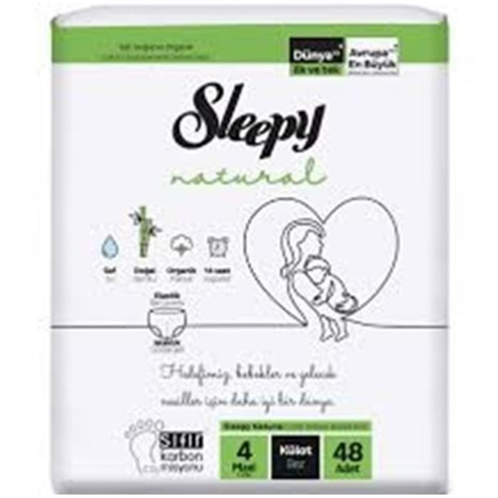 SLEEPY NATURAL KULOT BEZ 4 MAXI 48 LI