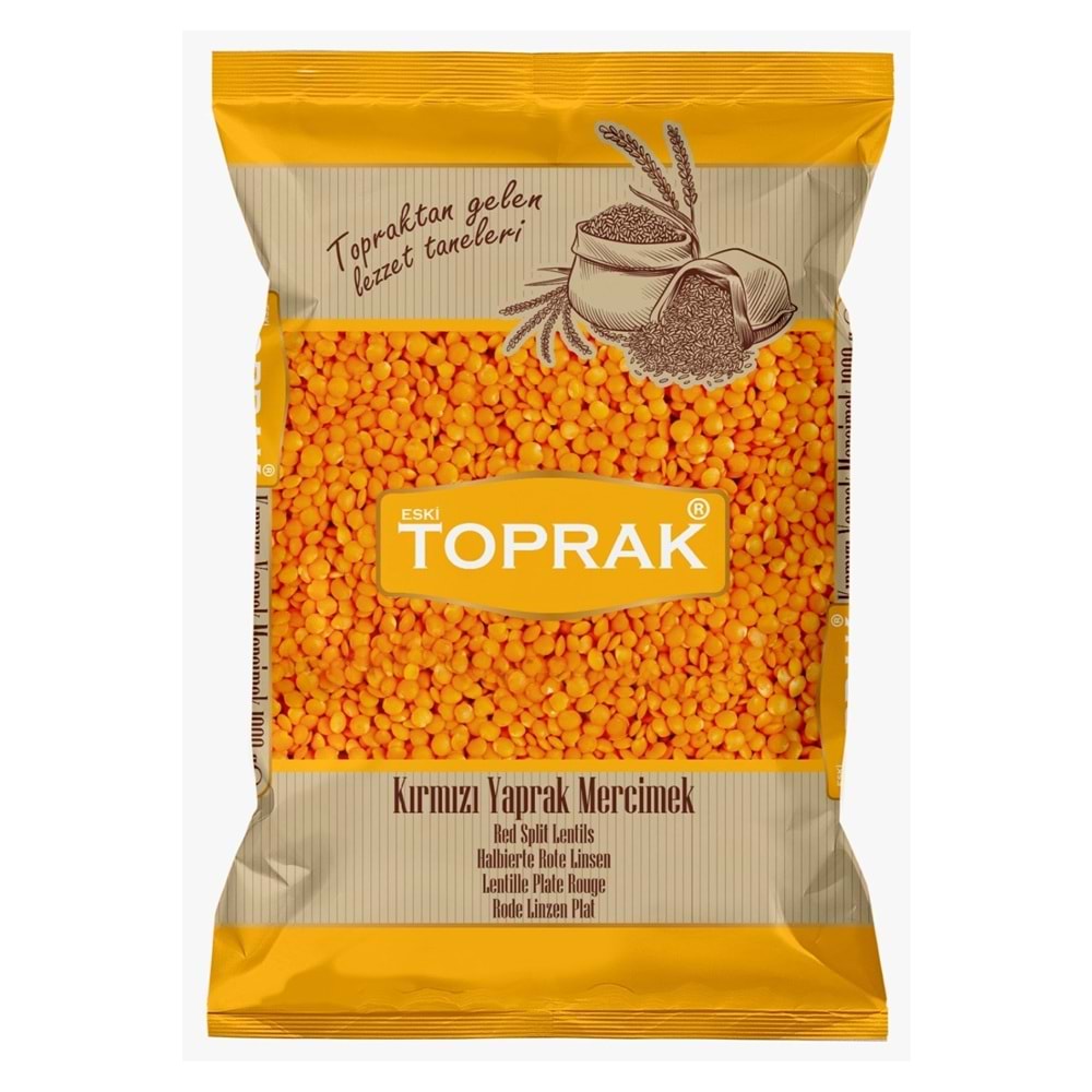 TOPRAK KIRMIZI MERCIMEK 1 KG YAPRAK