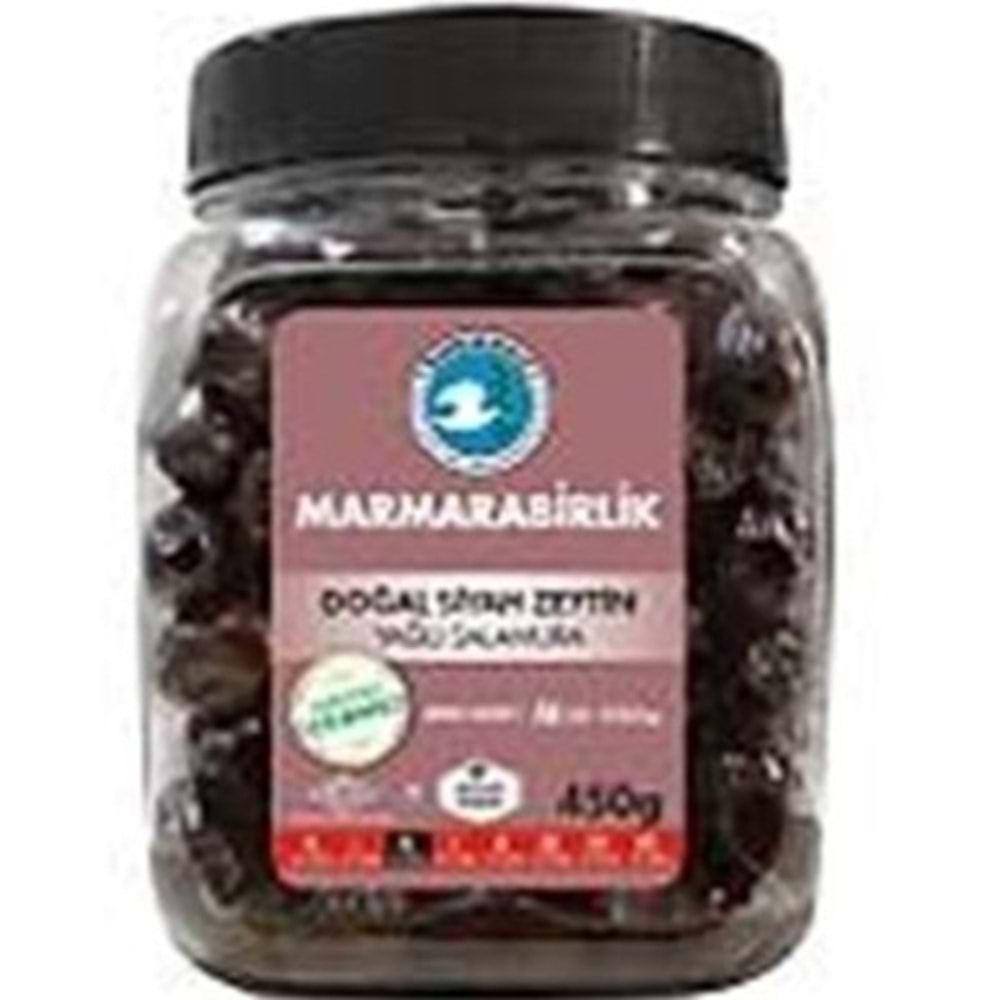 MARMARA BİRLİK DOGAL SIYAH ZEYTIN 450 GR M