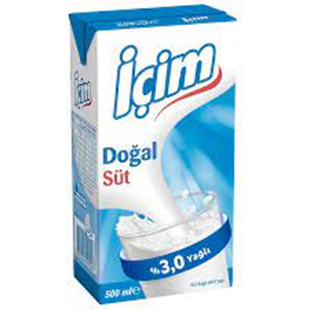 İÇİM SÜT 500 ML TAM YAĞLI