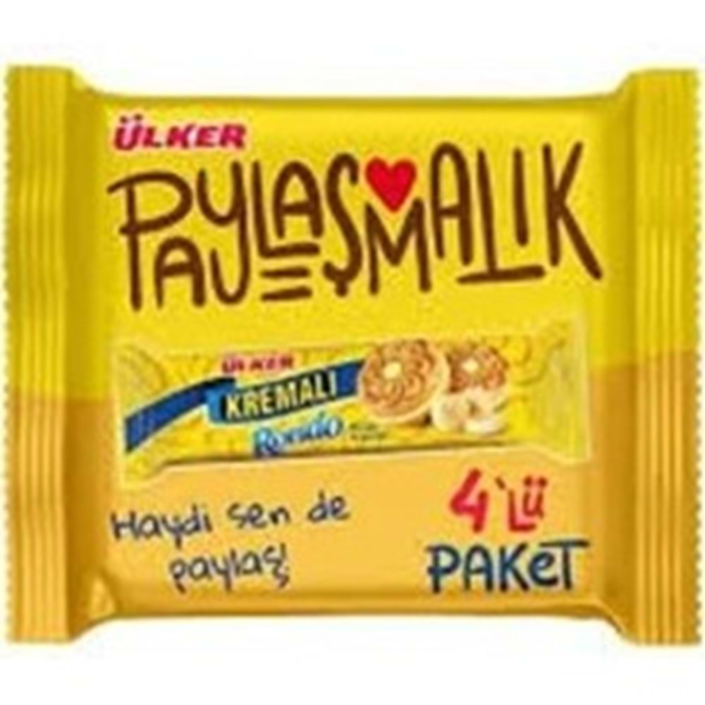 ÜLKER RONDO 4'LÜ PAKET 244 GR MUZLU KREMALI