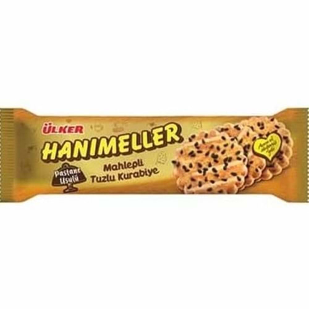 ÜLKER HANIMELLER KURABIYE 81 GR MAHLEPLI TUZLU
