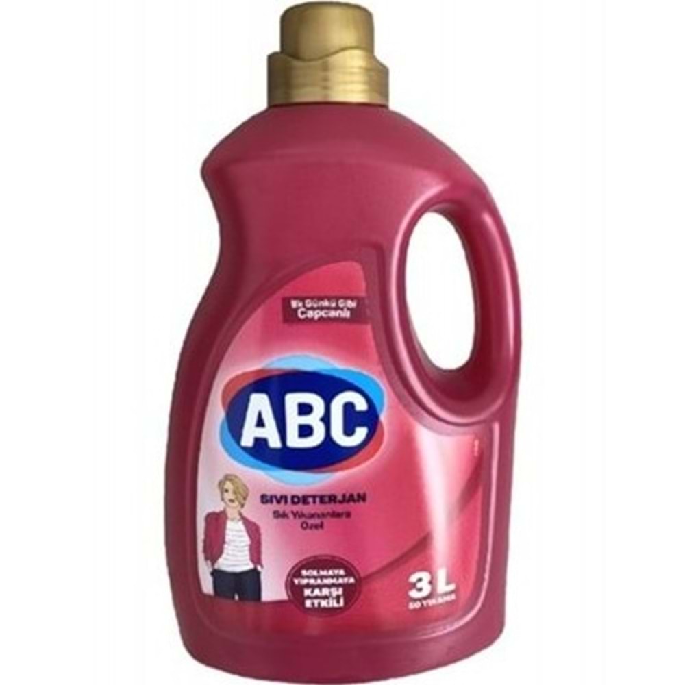 ABC SIVI CAMASIR DETERJANI 3 LT SIK YIKANANLAR