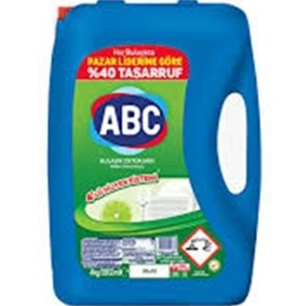 ABC BULASIK DETERJANI 4 KG LIMONLU