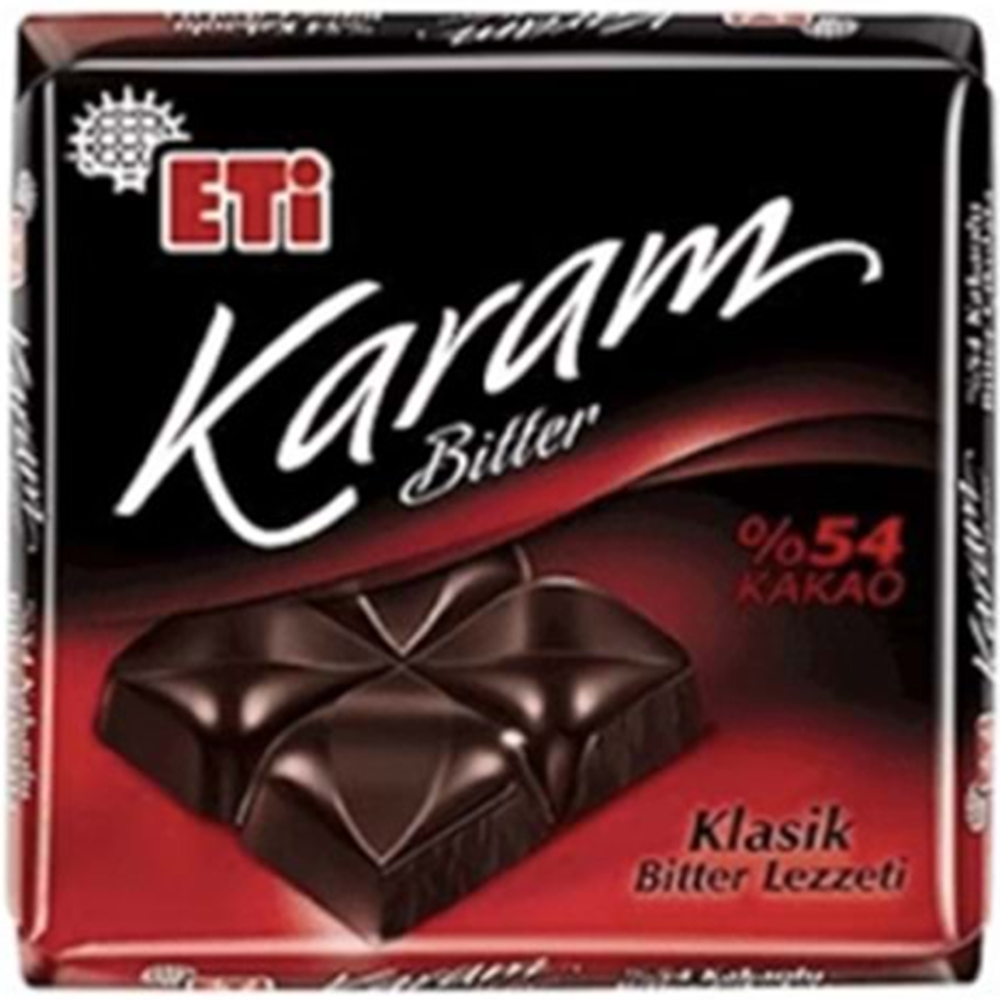 ETİ KARAM BITTER CIKOLATA 60 GR%54 KAKAO