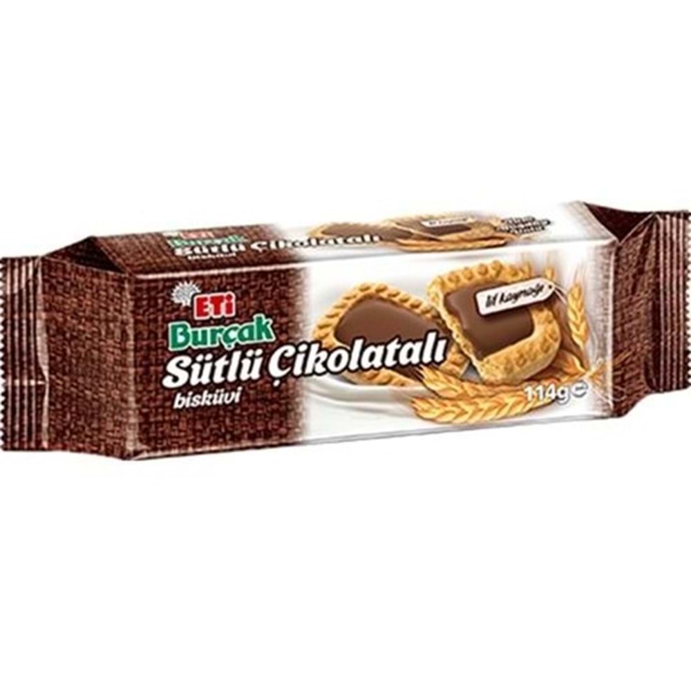 ETİ BURCAK SUTLU CIKOLATALI BISKUVI 114 GR