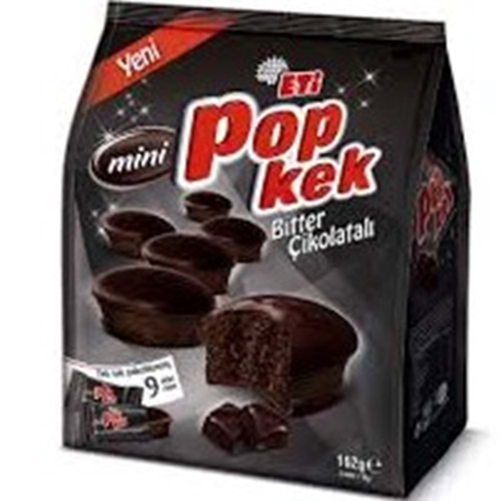 ETI POPKEK MINI 9 LU PAKET 162 GR BITTER CIKOLATA