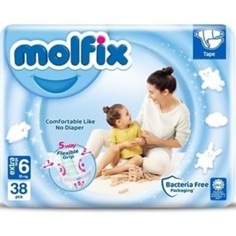 MOLFİX AVANTAJ PAKET 6 EXTRA LARGE 38'Lİ