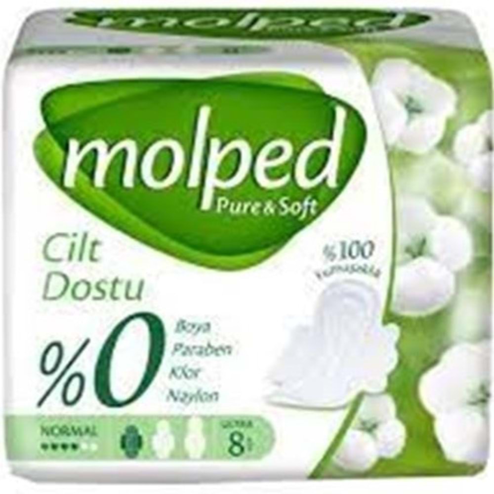 MOLPED PURE SOFT TEKLI PAKET 8 LI NORMAL