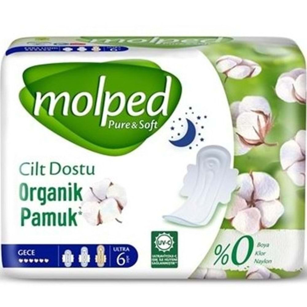 MOLPED PURE SOFT TEKLI PAKET 6 LI GECE