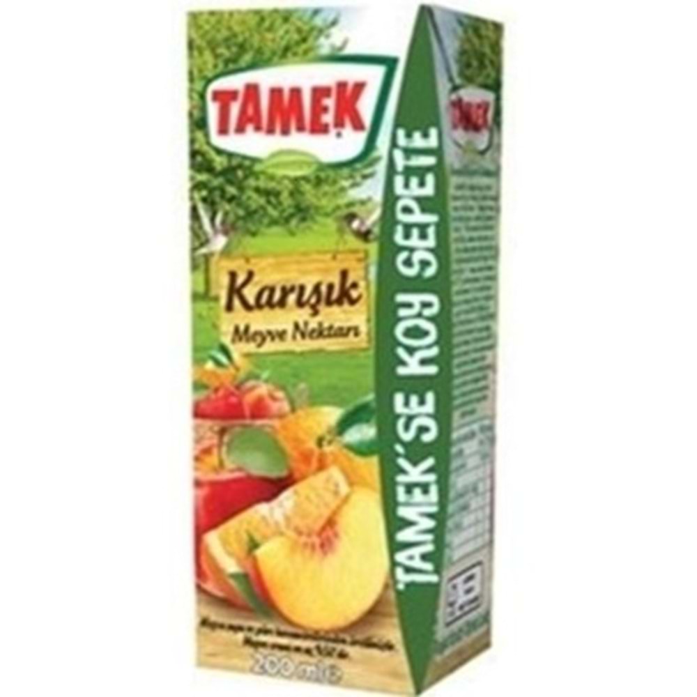 TAMEK MEYVE SUYU 185 ML KARISIK