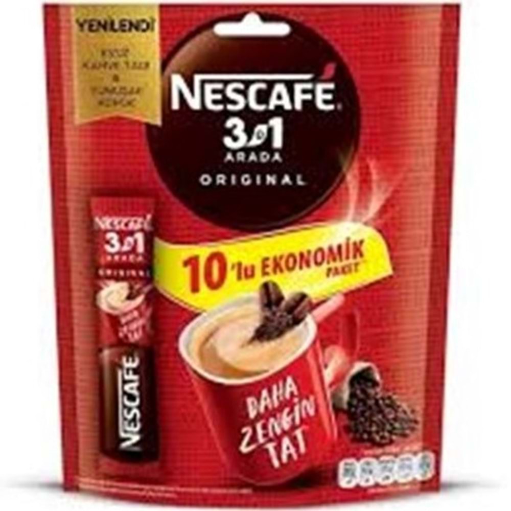 NESCAFE 10 LU PAKET 3U1 ARADA ORIGINAL