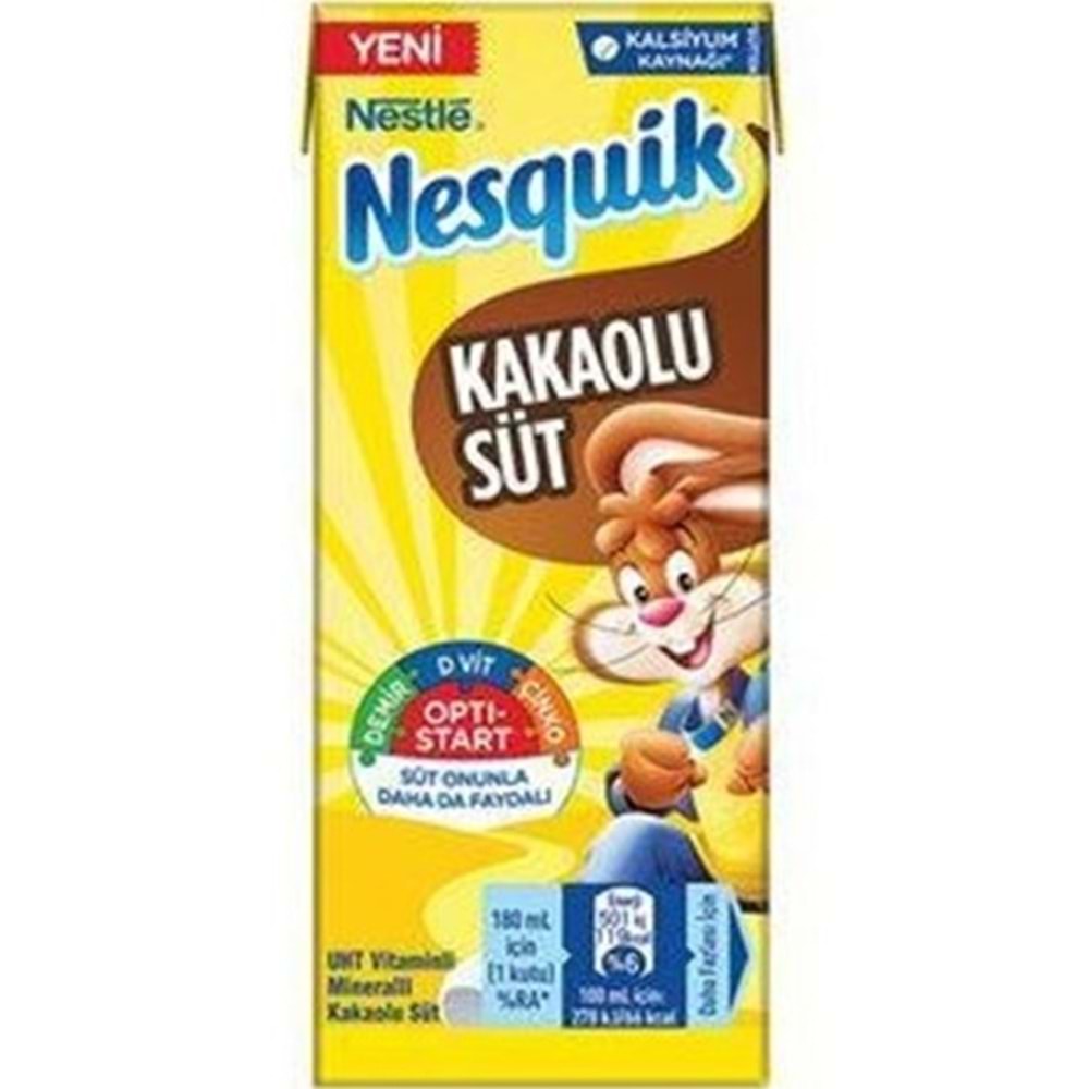 NESTLE NESQUIK AROMALI SUT 180 ML KAKAOLU
