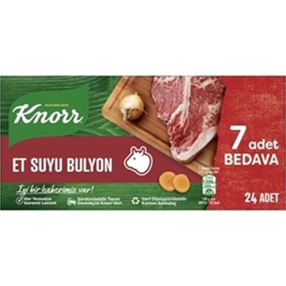 KNORR ET SUYU BULYON 24 ADET