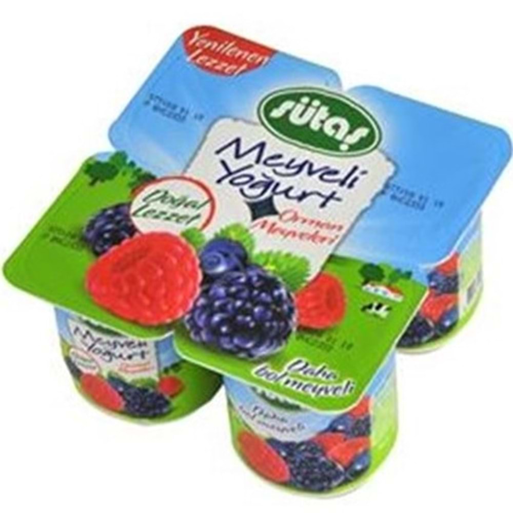 SÜTAŞ MEYVELI YOGURT 115 GR ORMAN MEYVELI