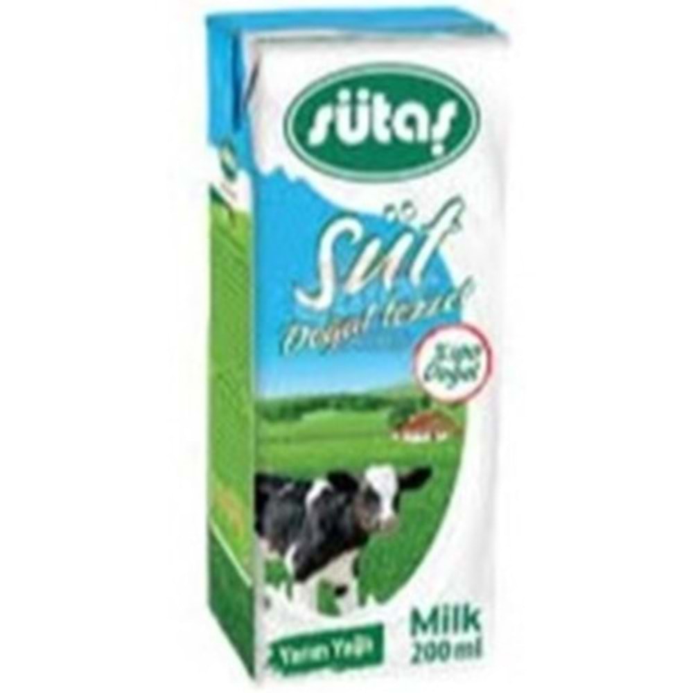 SÜTAŞ SÜT 200 ML YARIM YAĞLI
