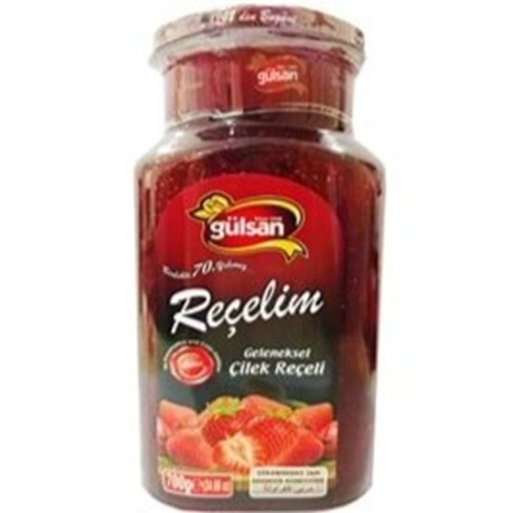 GÜLSAN GELENEKSEL ÇİLEK REÇELİ 700 GR