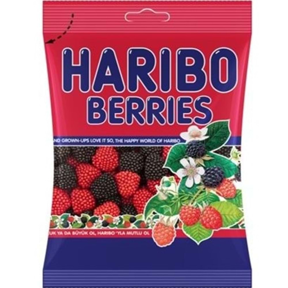 HARİBO YUMUSAK ŞEKER 80 GR BERRIES