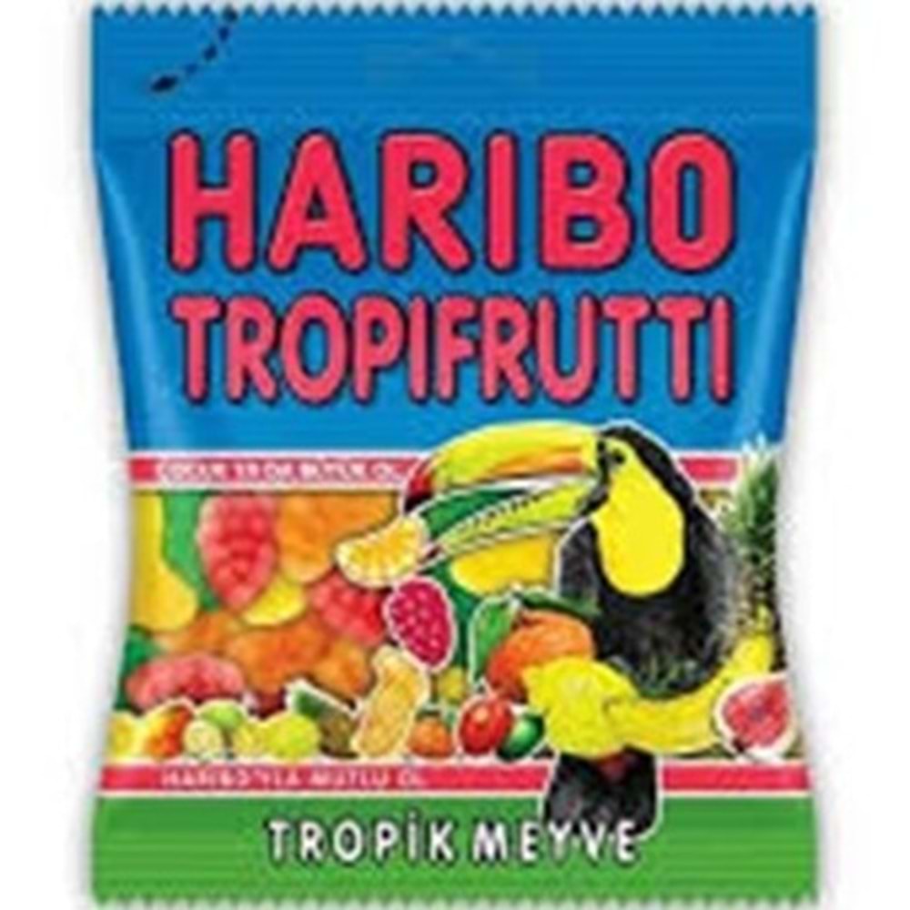 HARIBO YUMUSAK SEKER 80 GR TROPIK MEYVE