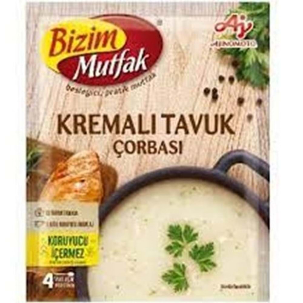 BİZİM HAZIR CORBA 65 GR KREMALI TAVUK