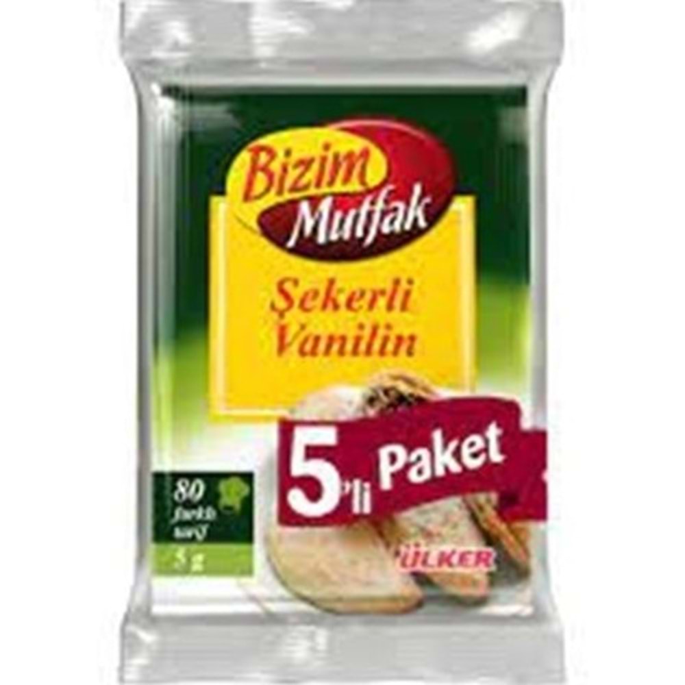 BİZİM SEKERLI VANILIN 5 LI PAKET