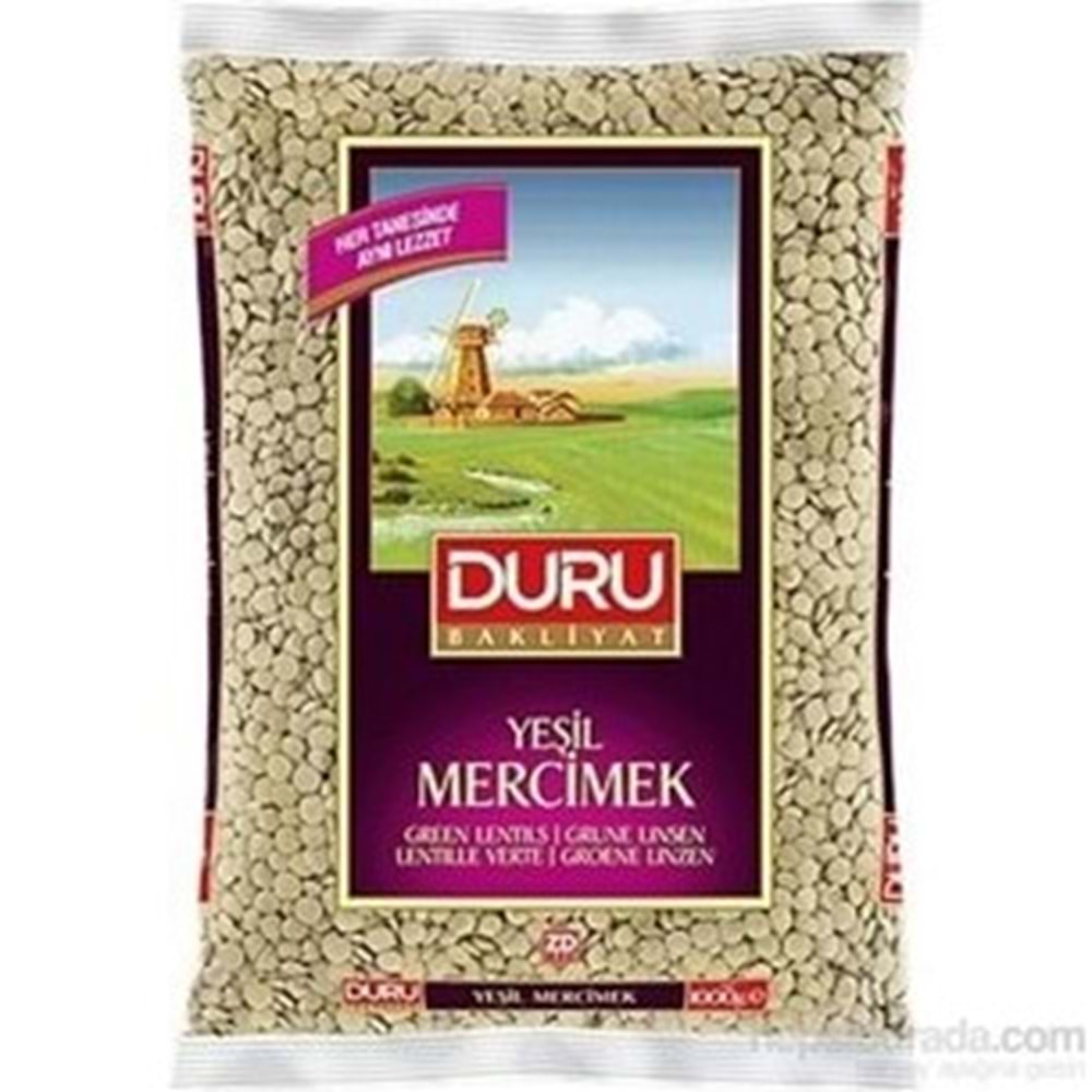 DURU YEŞİL MERCIMEK 1 KG