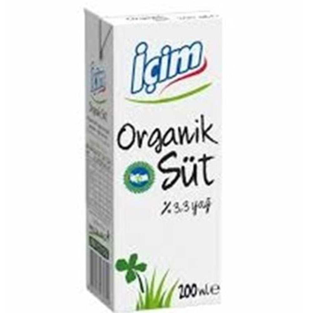 İÇİM ORGANİK SÜT 200 ML