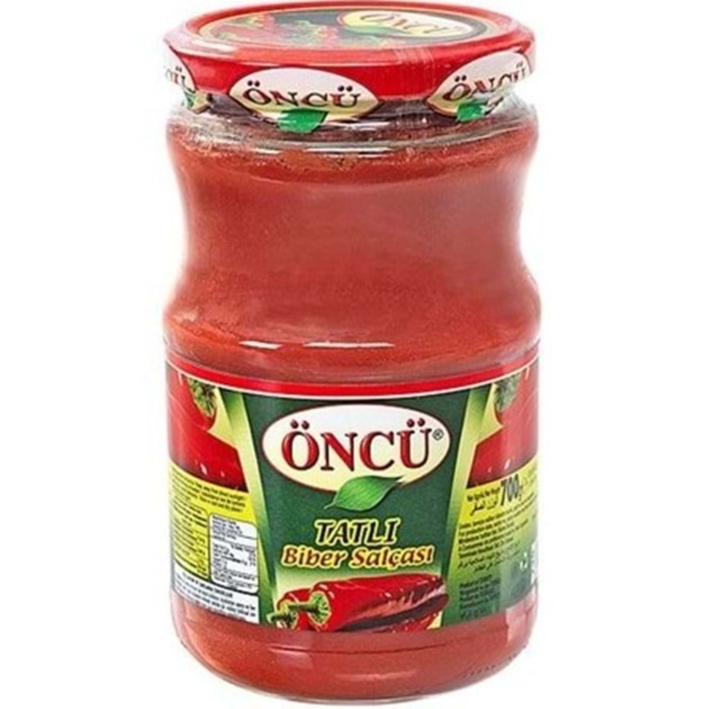 ÖNCÜ BIBER SALCASI 700 GR CAM TATLI