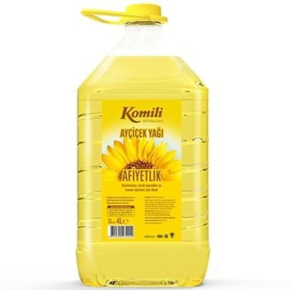 KOMİLİ AYÇİÇEK YAĞI 4 LT