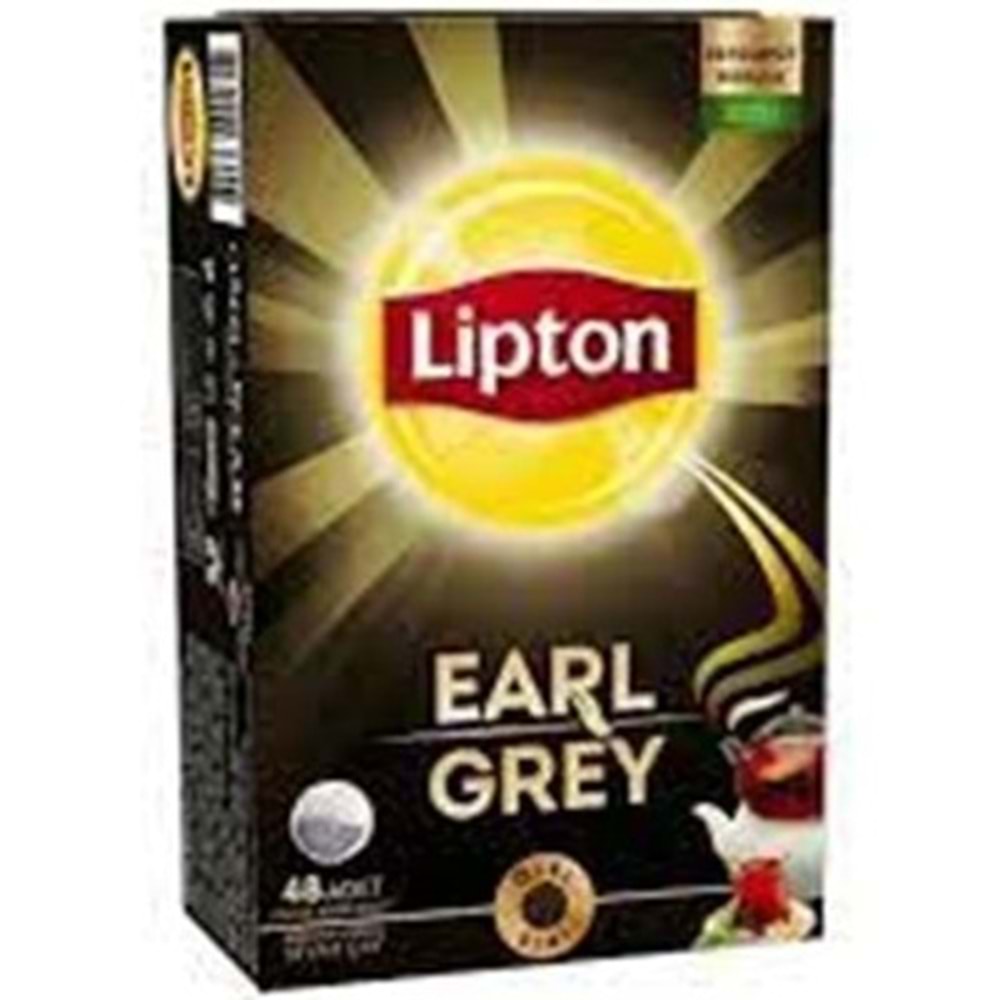 LİPTON EARL GREY DEMLİK POŞET ÇAY 48'Lİ