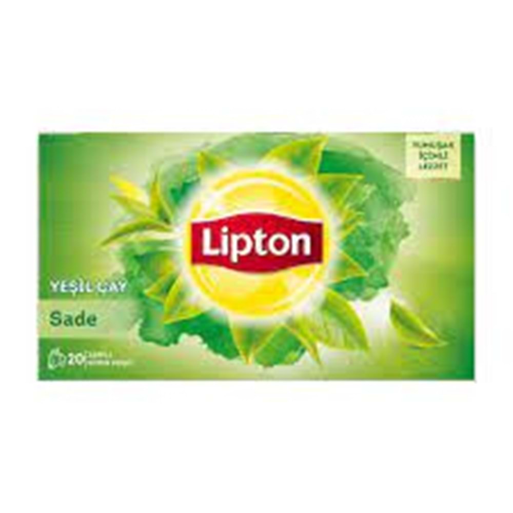 LİPTON BITKI CAYI 20 LI YESIL CAY SADE
