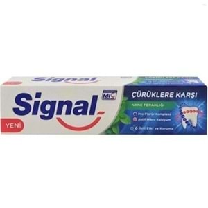 SİGNAL DIS MACUNU 100 ML CURUKLERE KARSI NANELI