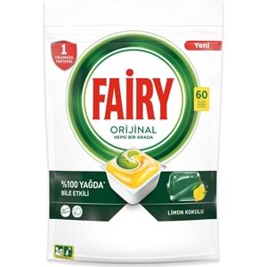 FAİRY HEPSI BIR ARADA TABLET DETERJAN 60 LI LIMON