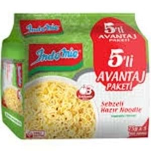 INDOMIE HAZIR NOODLE 5 LI PAKET SEBZELI