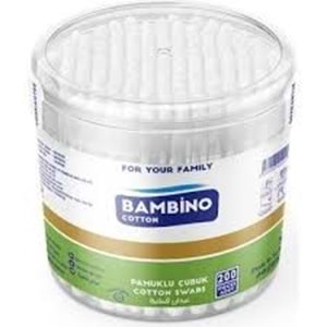 BAMBİNO COTTON KULAK ÇUBUĞU 200 ADET