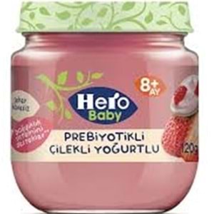 HERO BABY MAMA 120 G 8+ ÇİLEKLİ YOĞURTLU