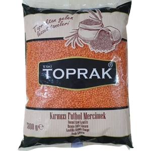 TOPRAK KIRMIZI MERCİMEK 5 KG FUTBOL