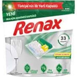 RENAX HEPSI BIR ARADA TABLET DETERJAN 33 LU