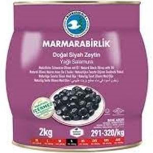 MARMARA BİRLİK DOGAL SIYAH ZEYTIN 2 KG S