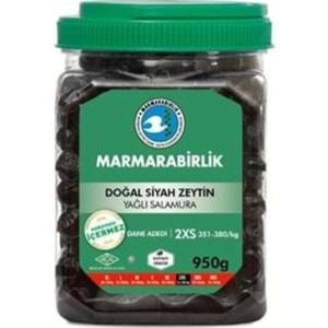 MARMARA BİRLİK DOGAL SIYAH ZEYTIN 950 GR 2XS