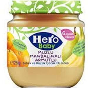 HERO BABY KAVANOZ MAMA 125 GR MUZ ARMUT MANDALİNA
