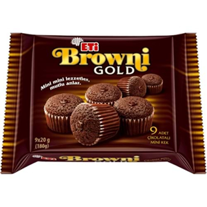 ETİ BROWNI GOLD 180 GR CIKOLATALI