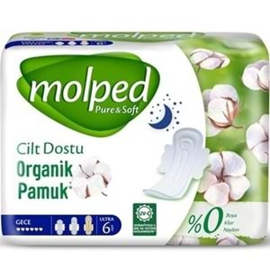 MOLPED PURE SOFT TEKLI PAKET 6 LI GECE