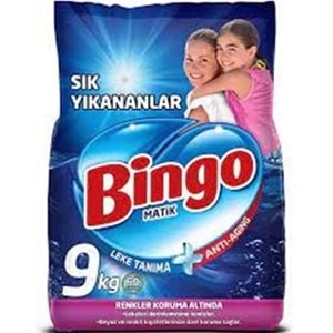 BİNGO MATIK 9 KG SIK YIKANANLAR